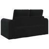 vidaXL Schlafsofa 60cm Schwarz Samt