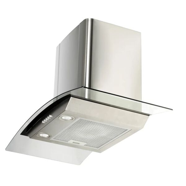 Dunstabzugshaube 700m&sup3; 3 Stufen 90cm breiter Kamin Edelstahl