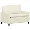 vidaXL Sofa Creme 126 x 81 x 87,5 cm Stoff