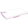vidaXL Waschtischplatte 100x60x2 cm Massivholz Unbehandelt