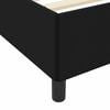 vidaXL Boxspringbett Schwarz 120 x 190 cm Stoff