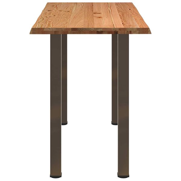 vidaXL Bartisch Baumkante 180x80x112cm Massivholz Eiche Rechteckig