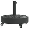 vidaXL Sonnenschirmst&auml;nder mit Rollen f&uuml;r &Oslash;38/48 mm Mast 27 kg Rund
