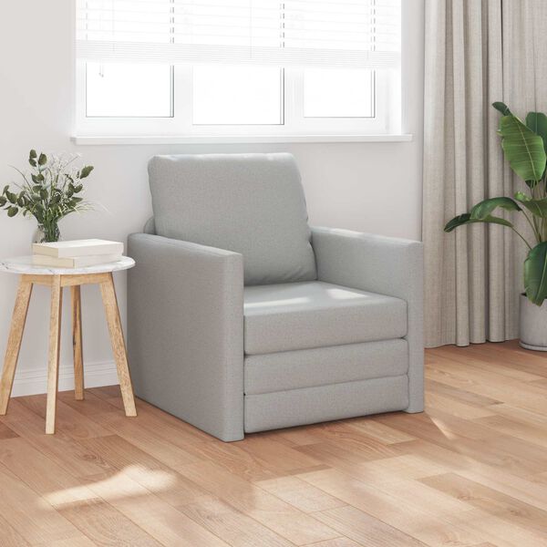 vidaXL Schlafsofa 60cm Wolkengrau Stoff
