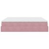 vidaXL Ottoman-Bett mit Matratze Rosa 160x200 cm Samt