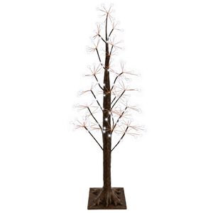 vidaXL Sternen-Weihnachtsbaum Braun 120 cm Kunststoff 240 LEDs