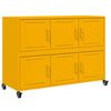 vidaXL Sideboard Senfgelb 100,5x39x72 cm Stahl