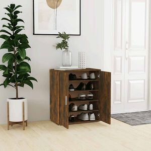 vidaXL Schuhschrank R&auml;uchereiche 60x35x70 cm Holzwerkstoff