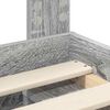 vidaXL Bettrahmen Graues Sonoma 180 x 200 cm Massives Kiefernholz