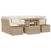 vidaXL Gartensofa-set 9 Stk. Beige und Creme