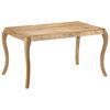 vidaXL Esstisch 135&times;75&times;76 cm Massivholz Mango