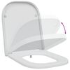 vidaXL Toilettensitz Wei&szlig; 47,5 x 35 x 3,6 cm Duroplast