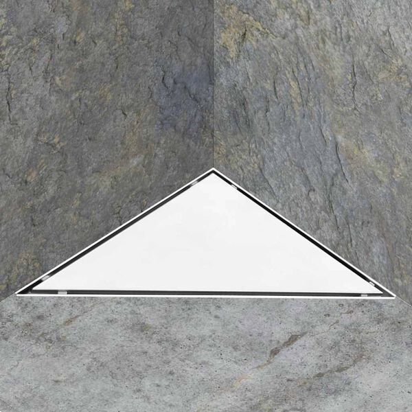 vidaXL Duschablauf 2-in-1 Abdeckung 25&times;25 cm Edelstahl