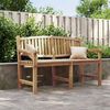vidaXL Gartenbank 149,5x60x90 cm Massivholz Teak