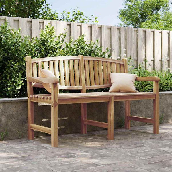 vidaXL Gartenbank 149,5x60x90 cm Massivholz Teak