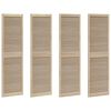 vidaXL Schrankt&uuml;r 4 pcs Natur 201 x 2,1 x 59,5 cm Massives Kiefernholz