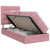 vidaXL Aufbewahrungsbett mit Matratze Rosa 90 x 200 cm Samt