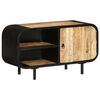 vidaXL TV-Schrank 90x30x48 cm Raues Mangoholz