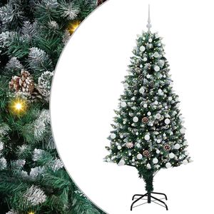 vidaXL K&uuml;nstlicher Weihnachtsbaum mit 300 LEDs mit St&auml;nder Gr&uuml;n 180 cm