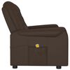 vidaXL 2-Sitzer Massagesessel Braun Kunstleder