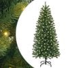 vidaXL K&uuml;nstlicher Weihnachtsbaum Gr&uuml;n 120 cm PE und PVC