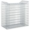 vidaXL Gabionen-Hochbeet 50 x 100 x 100 cm Verzinkter Stahl Silber