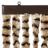 vidaXL Fliegenvorhang Beige und Braun 100x200 cm Chenille