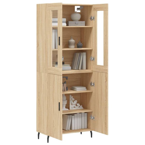 vidaXL Highboard Sonoma-Eiche 69,5x34x180 cm Holzwerkstoff
