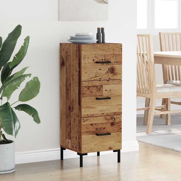 vidaXL Sideboard Altholz 34,5 x 34 x 90 cm Holzwerkstoff