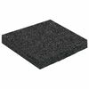 vidaXL Gummigranulat-Patiopad Schwarz 9 x 9 x 1 cm Gummi