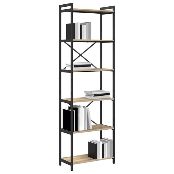 vidaXL B&uuml;cherregal Sonoma-Eiche 40 x 30 x 85 cm Holzwerkstoff