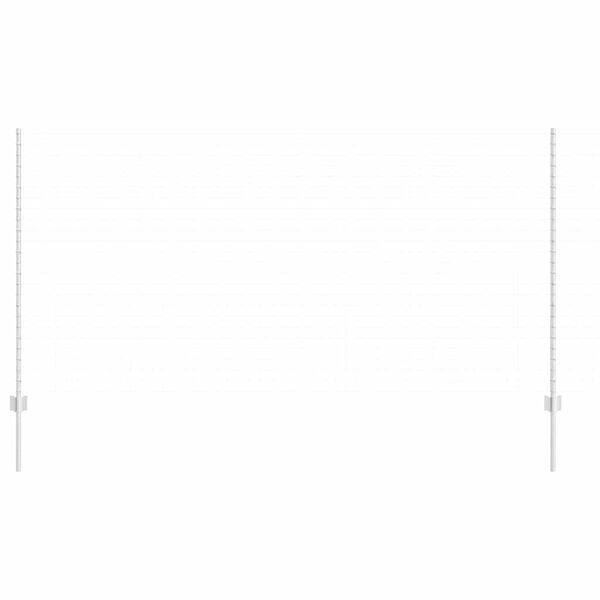 vidaXL Zaunpfosten 5 pcs Silber 140 cm Stahl