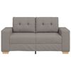 vidaXL Loveseat-Sofa Taupe 160x77x82 cm Stoff