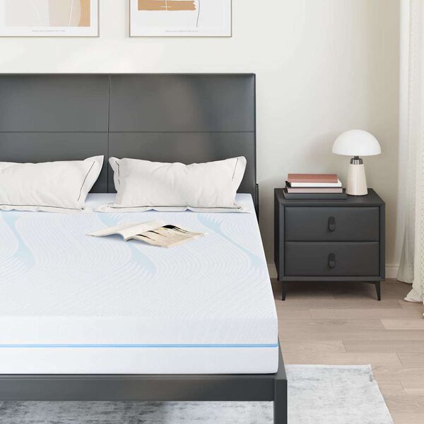 vidaXL Matratze Wei&szlig; 140 x 200 cm Jacquard-Stoff