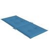 vidaXL Hochlehner-Auflagen 4 Stk. Melange Blau 120x50x4 cm Stoff