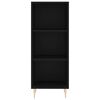 vidaXL Highboard Schwarz 34,5x32,5x180 cm Holzwerkstoff