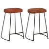 vidaXL Gavin Barhocker 2 Stk. 45x40x63 cm Massivholz Mango