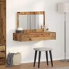 vidaXL Schminktisch mit Speicher Braun 100 x 40 x 70 cm Holzwerkstoff