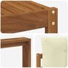 vidaXL Outdoor-Sofagarnitur mit Kissen 7 pcs Natur und Creme
