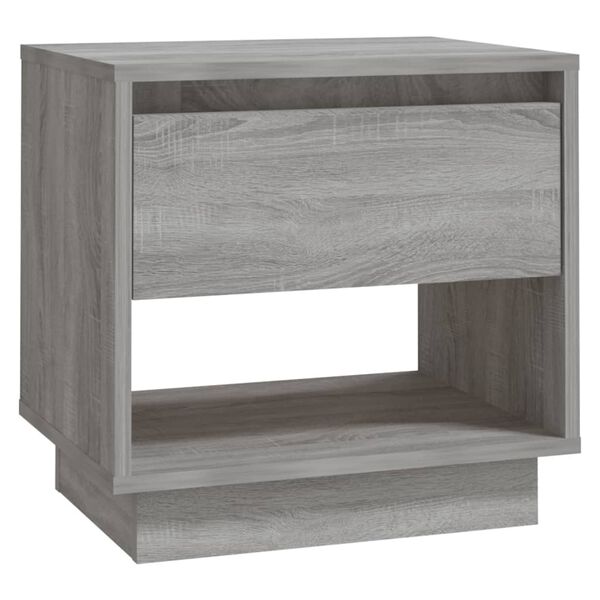 vidaXL Nachttisch Grau Sonoma 45x34x44 cm Holzwerkstoff