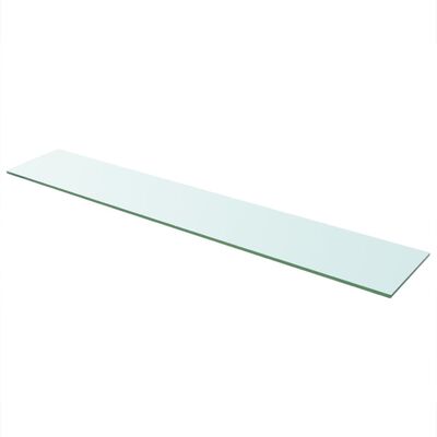 vidaXL Regalboden Glas Transparent 110 cm x 20 cm