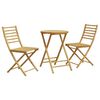 vidaXL 3-tlg. Bistro-Set Bambus