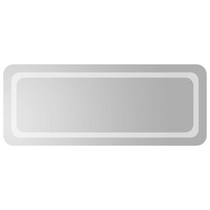vidaXL LED-Badezimmerspiegel Transparent 100 x 40 cm Geh&auml;rtetes Glas