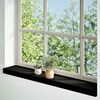 vidaXL Fensterb&auml;nke 2 Stk. Dunkelbraun 90x15x2 cm Massivholz Eiche
