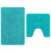 vidaXL Anti-Rutsch Badematten-Set 2 pcs T&uuml;rkis PP