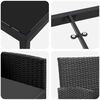 vidaXL Garten Essgruppe mit Kissen 9 pcs Schwarz Poly-Rattan