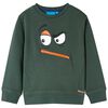 Kinder-Sweatshirt Dunkelgr&uuml;n 104