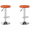 vidaXL Barhocker 2 pcs Orange 31 x 31 x 87 cm Kunstleder