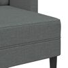 vidaXL 2-Sitzer-Sofa mit Chaiselongue L-f&ouml;rmig Dunkelgrau 125 cm Stoff