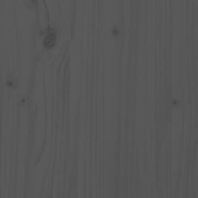 vidaXL Massivholzbett Grau Kiefer 150x200 cm